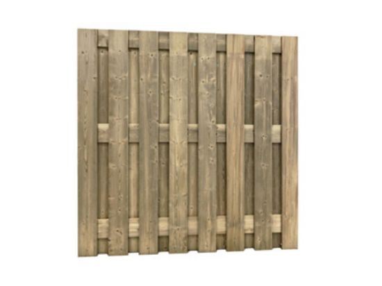 Vuren geimpregneerd scherm 18 planks - uit 19x145 mm