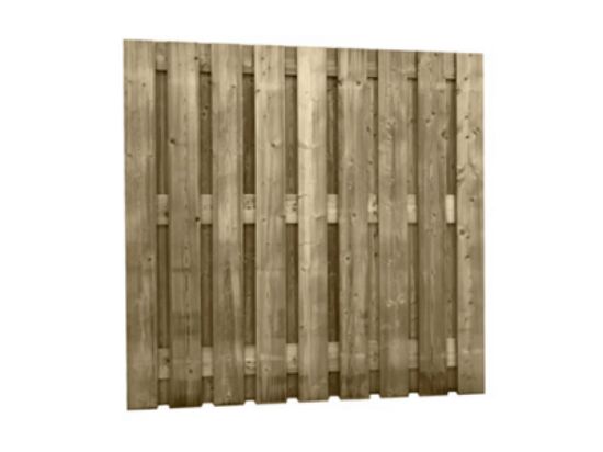 Vuren geimpregneerd scherm 20 planks - uit 19x145 mm