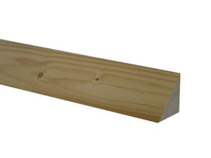 Vuren mastiek gezaagd vlakke kant - 100 cm