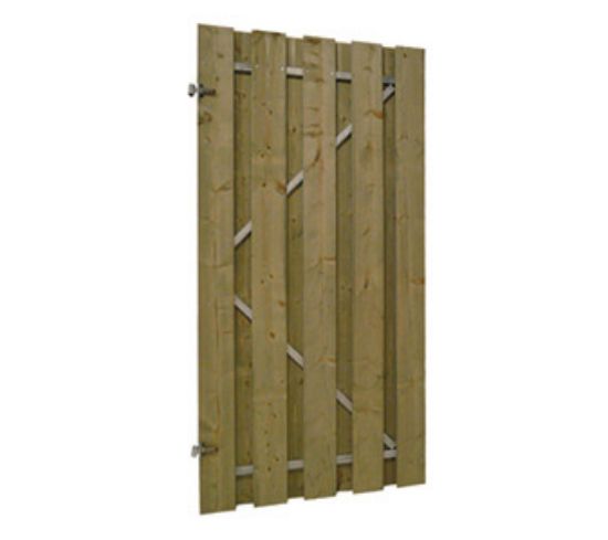 Vuren deur  geimpregneerd 20 planks + frame - uit 19x145 mm