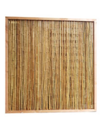 Bamboescherm in Douglas frame - 186x186 cm