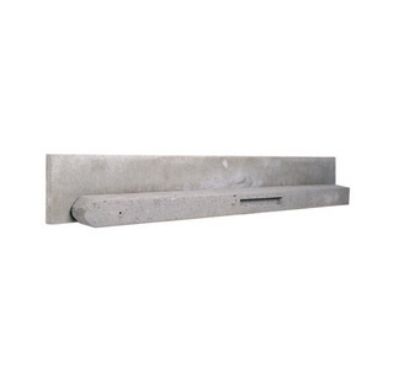 Betonpaal 10x10 cm - stamp grijs