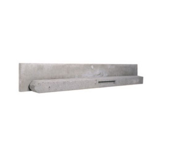 Betonpaal 10x10 cm - stamp grijs