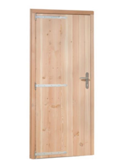 Douglas dichte deur 85x197 cm - incl. kozijn