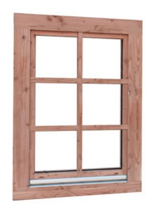 Douglas draai / kiepraam dubbel glas Prestige 79,4x113,9 cm