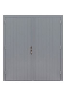 Hardhouten dichte dubbel deur Prestige - gegrond 197x218 cm