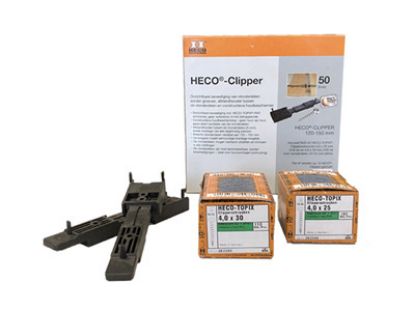 HECO Clipperset incl. HECO schroeven - á 50 st.