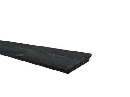 Vuren zweeds rabat fijnbezaagd geimpregneerd 10-24x130 mm Oers Zwart
