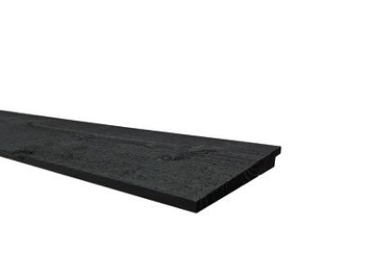 Vuren zweeds rabat fijnbezaagd geimpregneerd - 10/24x180 mm Oers Zwart