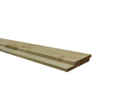 Vuren channelsiding fijnbezaagd geimpregneerd 19x130 mm
