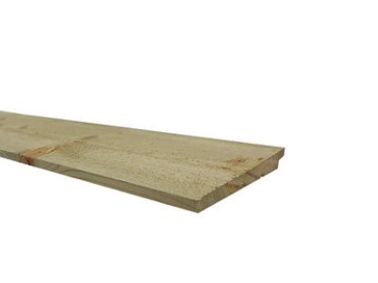 Vuren zweeds rabat fijnbezaagd geimpregneerd - 10/24x180 mm