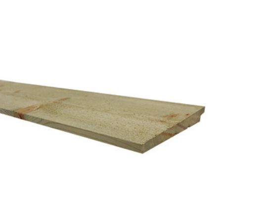 Vuren zweeds rabat fijnbezaagd geimpregneerd - 10/24x180 mm