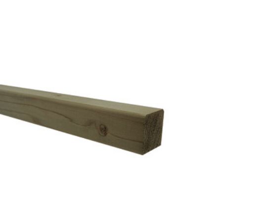 Vuren regel geschaafd geimpregneerd 44x44 mm