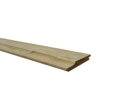Vuren overhangend rabat geimpregneerd ca. 19x130 mm
