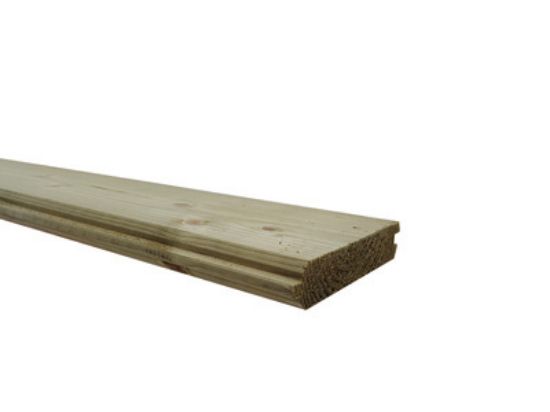 Vuren blokhutprofiel gesch. geïmpr. 28x137 mm