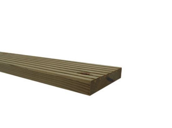 Vuren terrasdeel geprofileerd geimpregneerd 28x145 mm