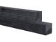 Paal geimpregneerd. geschaafd. 88x88 mm - Zwart gedompeld
