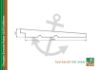 Douglas zweeds rabat fijnbezaagd 12-25x180 mm Zwart gedompeld