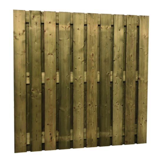 Vuren geimpregneerd scherm 22 planks - uit 19x145 mm