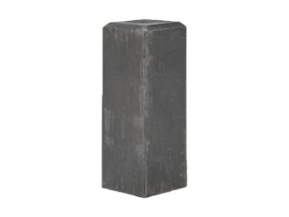 Betonpoer M20 Antraciet 18/18 x 50 (h) cm + facet