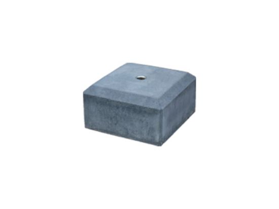 Betontegel M20 Antraciet 18/18 cm x 10 (h) cm + facet