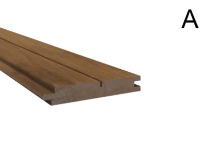 Thermo Ayous barcode profiel geschaafd 20x130 mm