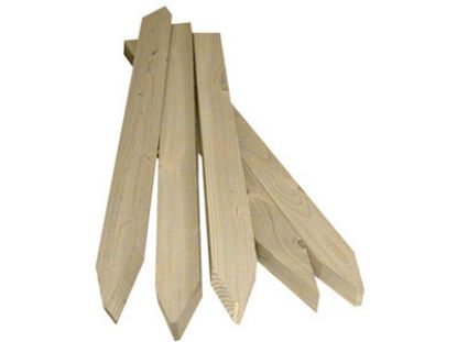 Vuren piket gepunt - 33x33 mm