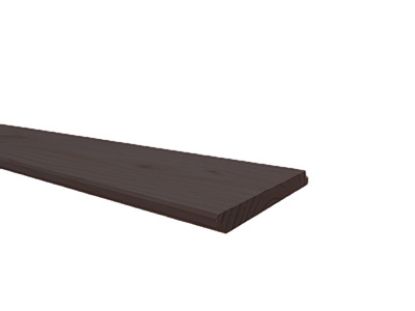 Douglas halfhouts verbinding geschaafd / fijnbezaagd zwart - 18x180 mm