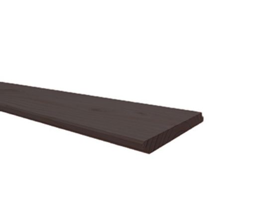 Douglas halfhouts verbinding geschaafd / fijnbezaagd zwart - 18x180 mm