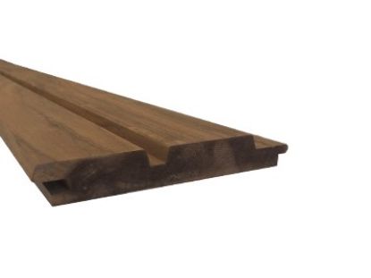 Thermo Fraké dubbel profiel geschaafd 20x125 mm