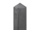Betonpaal 10x10 cm - glad antraciet + diamantkop