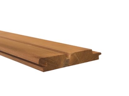 Thermo grenen select dubbel profiel gesch. 20x130 mm
