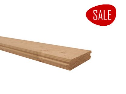 Vuren Red Class Wood blokhutpofiel geschaafd 28x135 mm