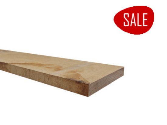 Eiken plank gezaagd 33x205 mm