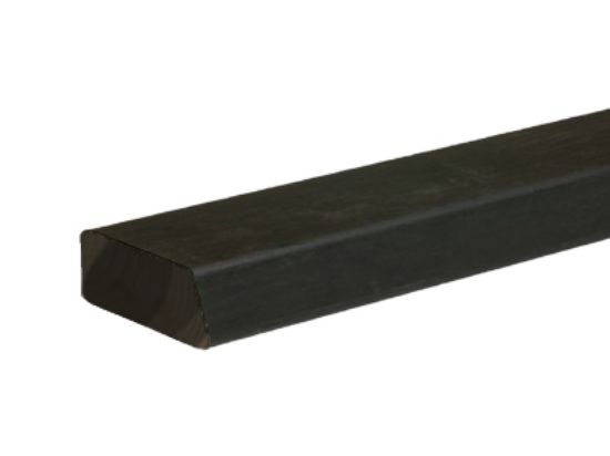 Vuren achterlat 15° Zwart 28x41/47 mm