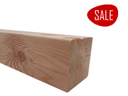 Douglas paal geschaafd 120x120 mm