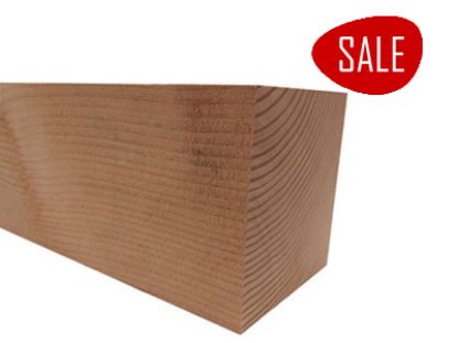 Douglas paal gezaagd 150x150 mm