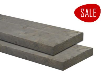 Vuren steigerplank ruw Oud Grijs - 30x195 mm