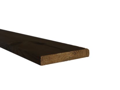 Grenen plank geschaafd Zwart - 16x140 mm