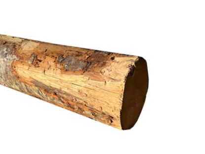 Kastanje paal geschild ongepunt - ø 14 / 16 cm