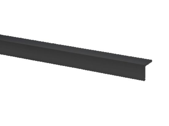 Aanslaglat Zwart - 200 cm
