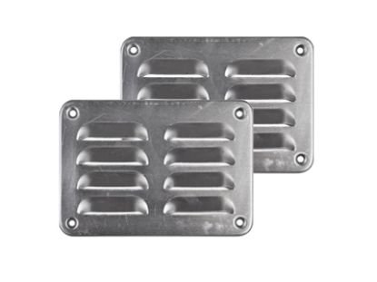 Ventilatierooster aluminium - 130x90 mm