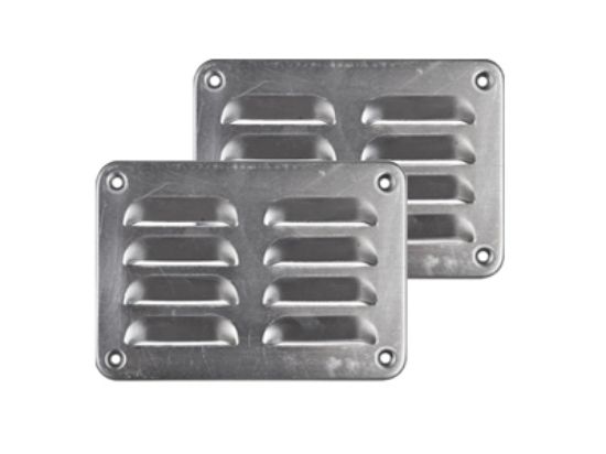 Ventilatierooster aluminium - 130x90 mm