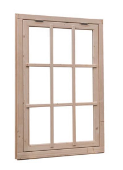Douglas uitzetraam 9-ruits - 85x130 cm