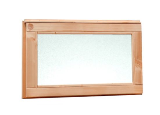 Douglas vast raam melkglas - 67x33 cm