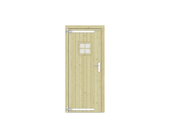Vuren glasdeur geimpregneerd 1-ruits - 90x201 cm