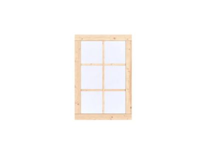 Vuren vast raam onbehandeld prestige - 84x126 cm