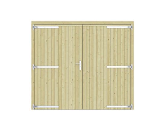 Vuren dubbele dichte geimpregneerd - 250x209 cm