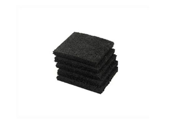 Rubberen onderlegger 90x90x8 mm - 24st per set