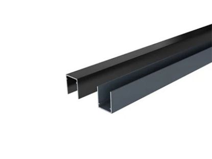 Boston aluminium U-lijst start/top - 175 cm